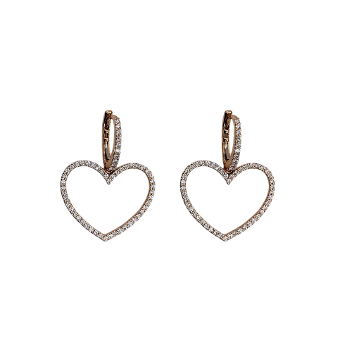 CRIVELLI EARRINGS IN ROSE GOLD AND DIAMONDS