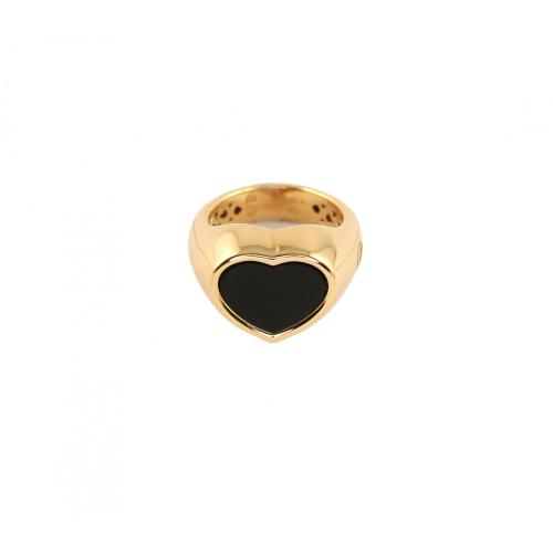 CRIVELLI RING IN ROSE GOLD AND ONYX