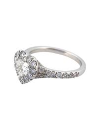 CRIVELLI HEART RING IN WHITE GOLD AND DIAMONDS - photo 1