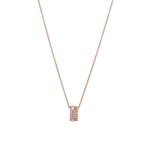CRIVELLI NECKLACE IN ROSE GOLD WITH DIAMONDS