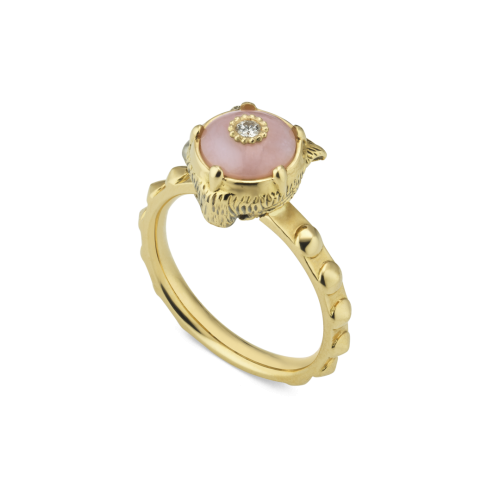 GUCCI "LE MARCHE’ DES MERVEILLES "RING IN YELLOW GOLD AND DIAMONDS