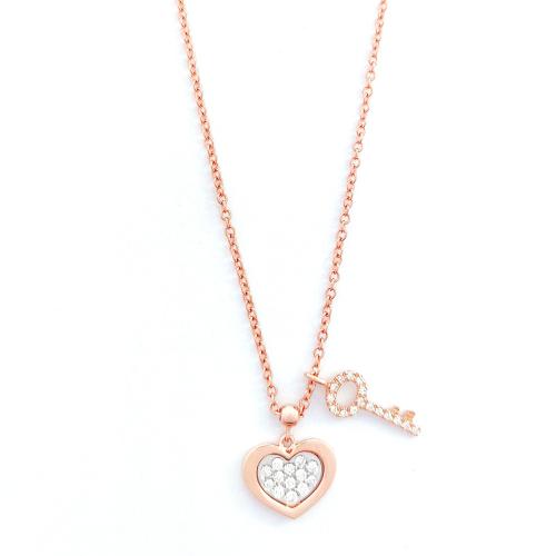 CRIVELLI NECKLACE IN ROSE GOLD AND DIAMONDS