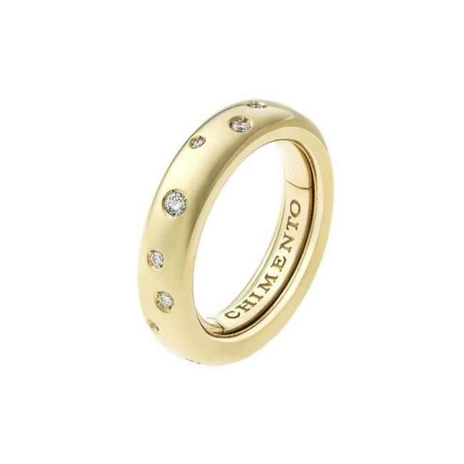 Ring Brio Chimento in Yellow Gold 18KT e Diamonds 1AU0105BB1140
