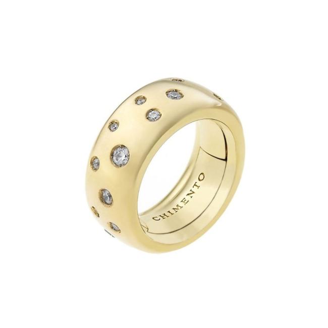 Ring Brio Chimento in Yellow Gold 18KT e Diamonds 1AU0109BB1140