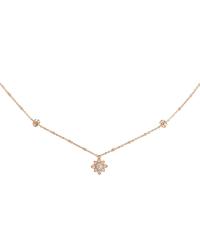 NECKLACE GUCCI FLORA IN ROSE GOLD AND DIAMONDS - photo 1