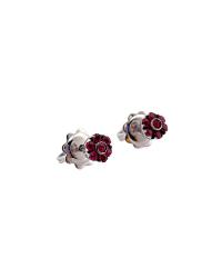 EARRINGS CRIVELLI IN WHITE GOLD WITH RUBY - photo 1