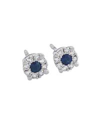 CRIVELLI EARRINGS IN WHITE GOLD WITH DIAMONDS AND SAPPHIRES - photo 1