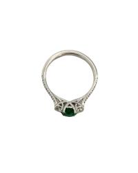 CRIVELLI RING IN WHITE GOLD WITH EMERALD AND DIAMONDS - photo 1