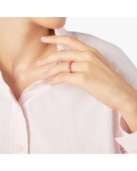 Rondelle DoDo ring in 18K rose gold gilded silver and orange and pink enamel DAC3007-RONDE-AFRAG - photo 1