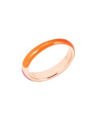 Rondelle DoDo ring in 18K rose gold gilded silver and orange and pink enamel DAC3007-RONDE-AFRAG - photo 2