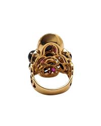FANTASY CRIVELLI RING IN ROSE GOLD WITH RUBIES, SAPPHIRES AND DIAMONDS - photo 2