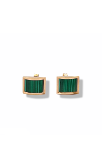 ROSE GOLD EARRING WITH MALACHITE