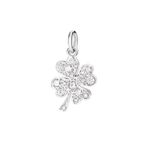 DoDo Precious Four Leaf Clover Pendant in White Gold and Diamonds DMB9036-FOURS-DB0OB