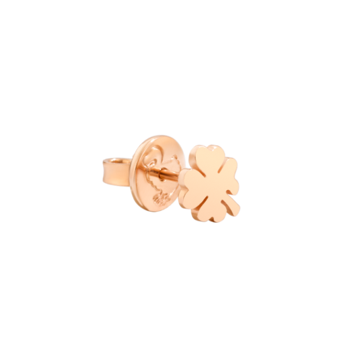 DoDo Four Leaf Clover Stud Earring in 9K Rose Gold DHB5000-FOURS-0009R