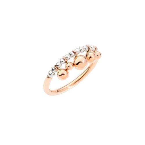 DoDo Bubble Ring in 9K Rose Gold and Silver DAC0002-BOLLI-0009A