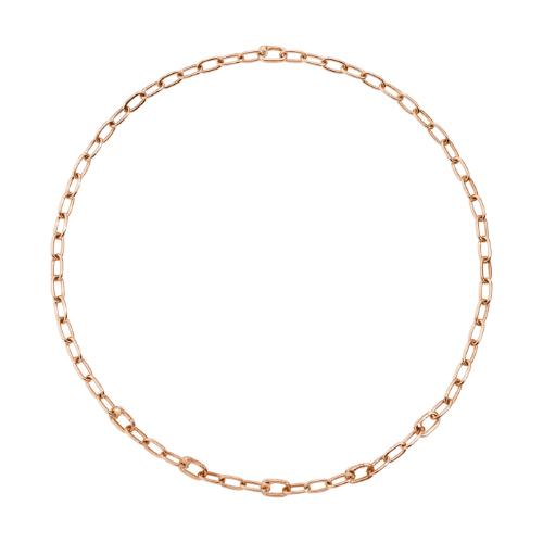 Essentials DoDo Openable Link Necklace in 18K Rose Gold-Plated Silver DCC1004-CHAIN-000AG