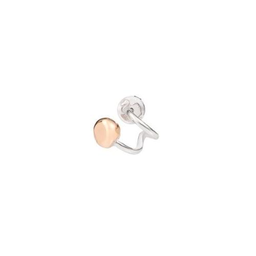 DoDo Nugget Earring in 9K Rose Gold and Silver DHC0004-PEPTR-0009A