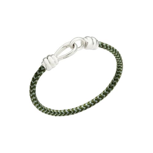 DoDo Knot Bracelet in Silver and Cotton DBC2001-KNOT0-CVMAG