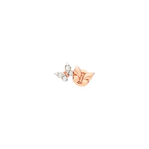DoDo Precious Butterfly Earring in 9K Rose Gold and White Diamonds DHC2008-RBFLY-DB09R