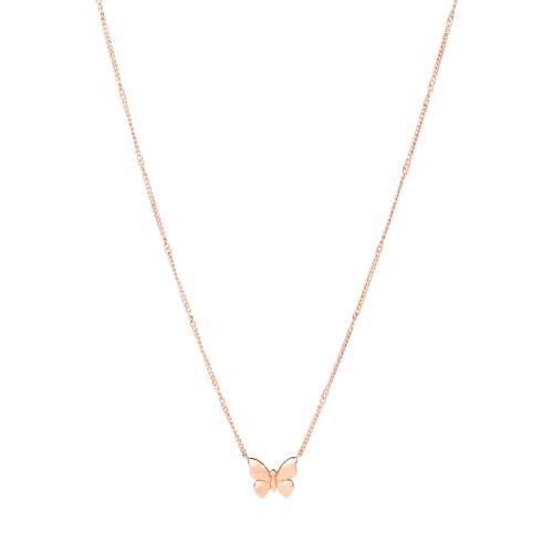 DoDo Butterfly Necklace in 9K Rose Gold DCC2006-BFLYS-0009R