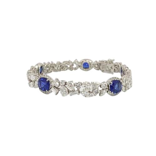 CRIVELLI BRACELET IN WHITE GOLD WITH SAPPHIRES AND DIAMONDS