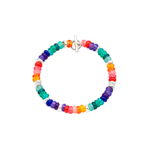 DoDo Rainbow Rondelle Bracelet DBC2004-RONDE-RN0AG