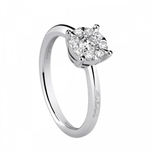 RING SALVINI DAPHNE IN WHITE GOLD WITH DIAMONDS