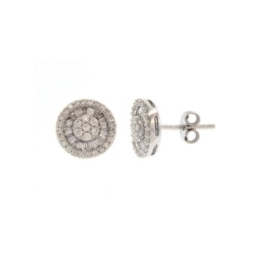 EARRINGS IN WHITE GOLD AND DIAMONDS