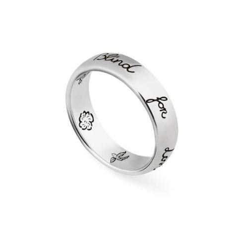 ANELLO GUCCI BLIND FOR LOVE IN ARGENTO