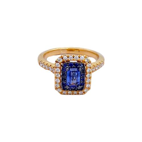 RING IN ROSE GOLD WITH SAPPHIRE AND DIAMONDS 254773