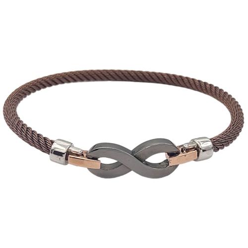 INFINITY IN BURNISHED GOLD AND ROSE GOLD + BRACELET SALVINI