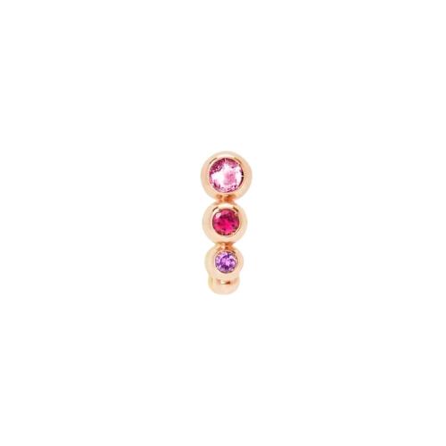 Bollicine DoDo earring in 9K Rose Gold with Precious Stones DHC3005-BOLLI-ZRI9R