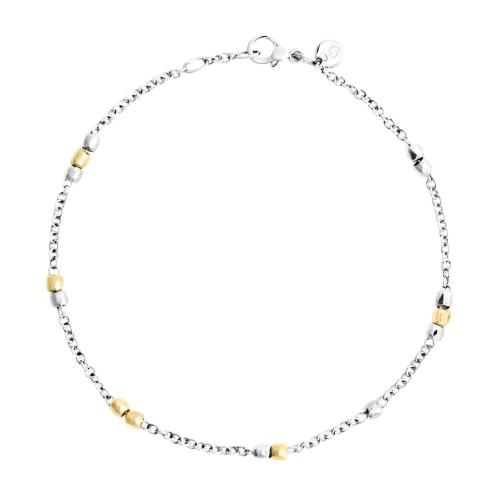 DoDo Rosary Bracelet in 925 Silver and 18K Yellow Gold DBC4000-GRANX-000OA