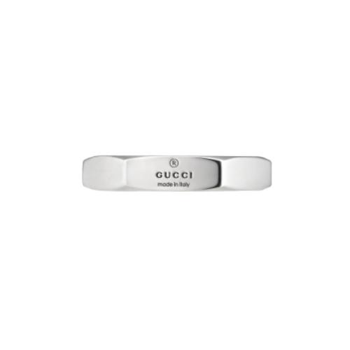 HEXAGON GUCCI RING WITH SILVER TRADEMARK YBC782839001