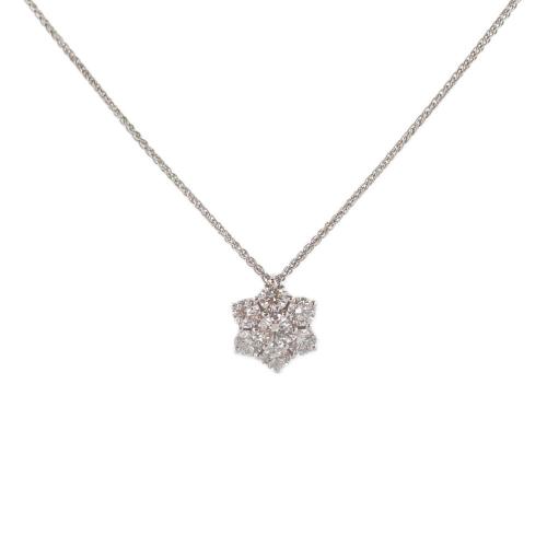 CRIVELLI CHOKER NECKLACE IN WHITE GOLD WITH DIAMOND PENDANT