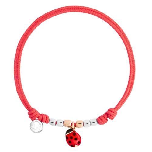 DoDo Ladybug Cord Bracelet DBC4009-PADLA-RO09A