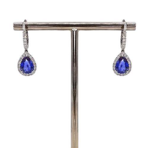 EARRINGS CRIVELLI WHITE GOLD AND SAPPHIRES