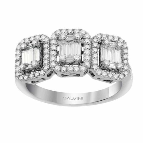 TRILOGY SALVINI RING IN WHITE GOLD AND DIAMONDS