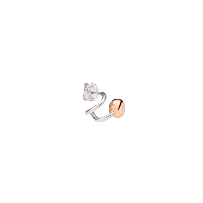 DoDo Nugget Earring in 9K Rose Gold and Silver DHC0004-PEPTL-0009A