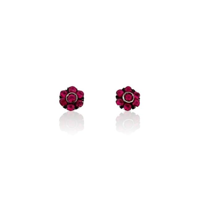 EARRINGS CRIVELLI IN WHITE GOLD WITH RUBY