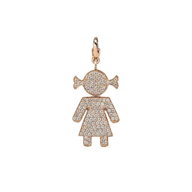 CRIVELLI EASY CHARM GIRL IN GOLD AND DIAMONDS