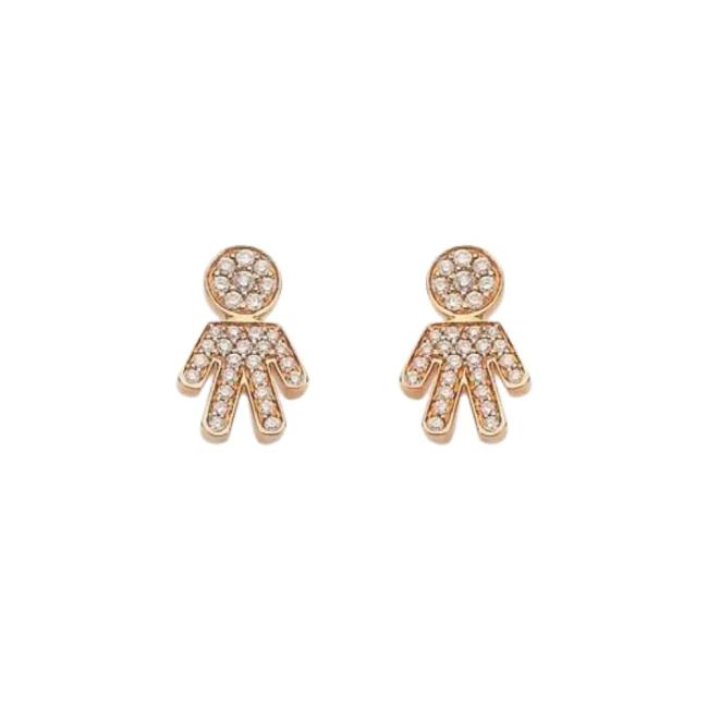 EASY CRIVELLI EARRINGS BOY IN GOLD AND DIAMONDS