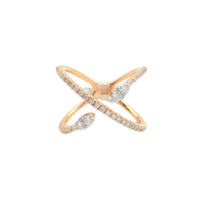 CRIVELLI RING IN ROSE GOLD AND DIAMONDS