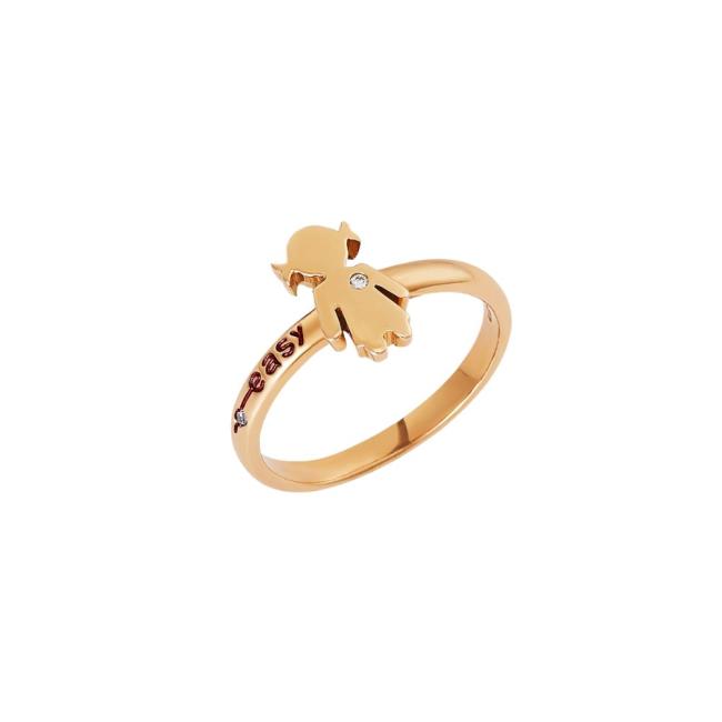 CRIVELLI EASY RING IN ROSE GOLD
