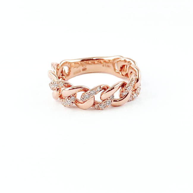 CRIVELLI RING IN ROSE GOLD WITH DIAMONDS